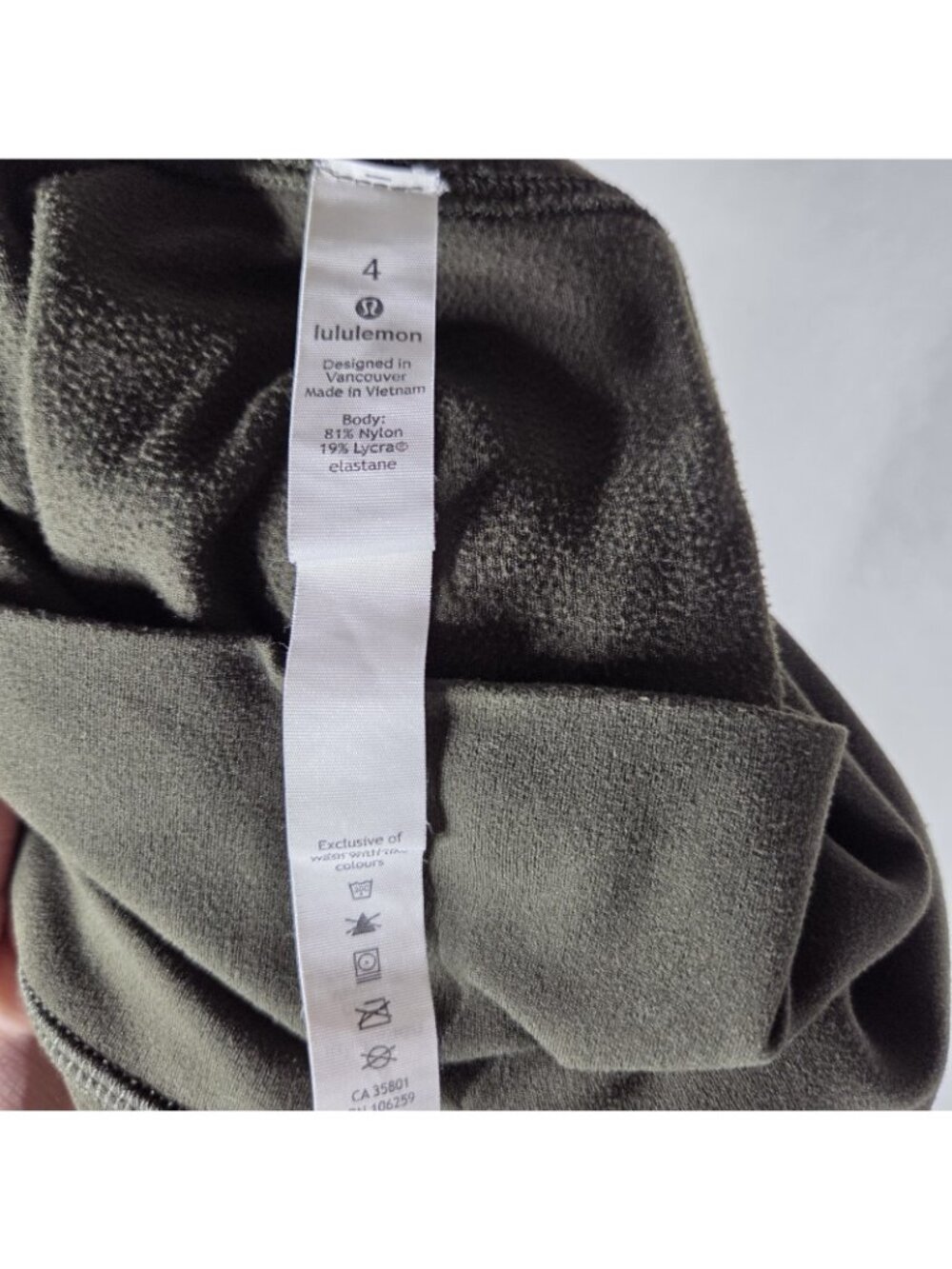 Lululemon Align High-Rise Leggings Womens Size 4 Dark Olive Green Skinny - Picture 11 of 11